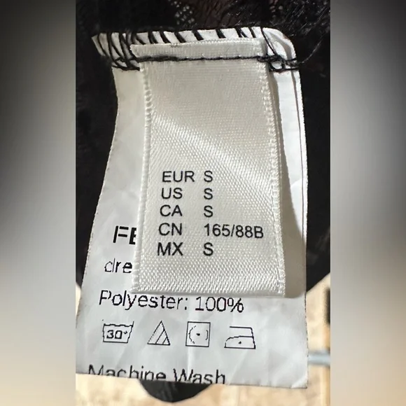 Women’s Sheer Mesh Dress with Polka Dots - Picture 6 of 9